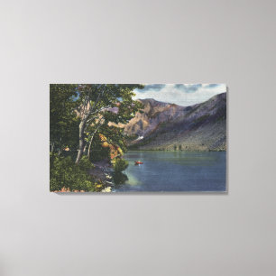 View of Convict Lake in the High Sierra Canvas Print