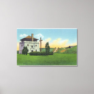 View of Corps de Garde in Old French Castle Canvas Print
