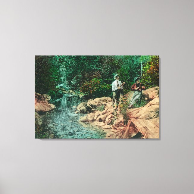 View of Coyote Creek at Gilroy Hot Springs Canvas Print (Front)