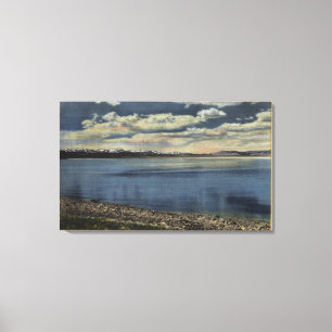 View of Crowley Lake Canvas Print