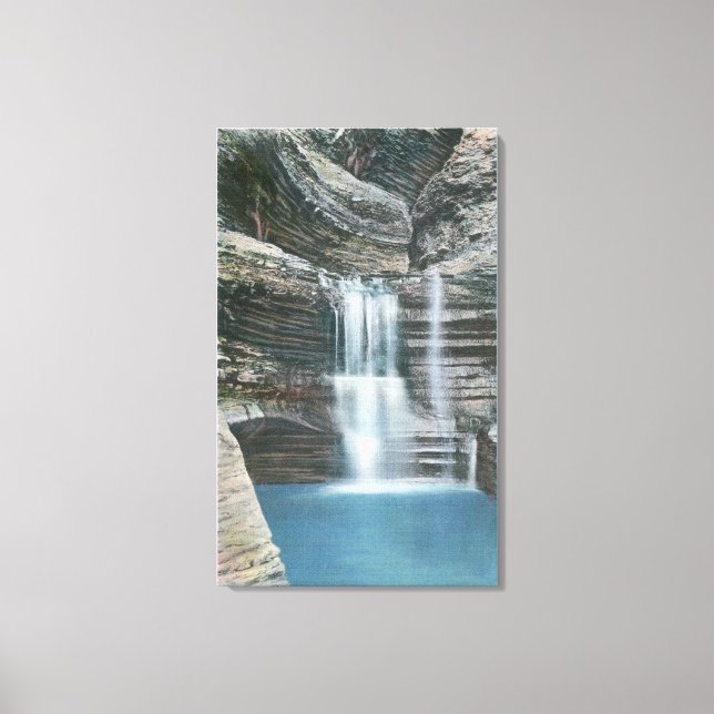 View of Curtain Cascade Canvas Print (Front)
