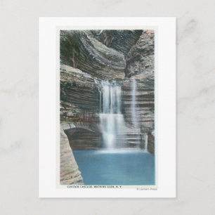 View of Curtain Cascade Postcard