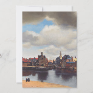 View of Delft by Johannes Vermeer Invitation