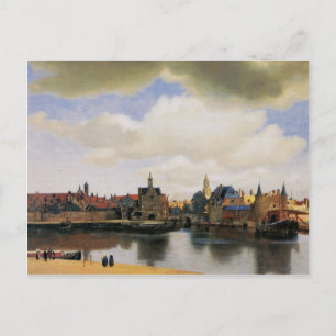 View of Delft by Johannes Vermeer Postcard