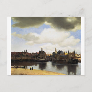 View of Delft by Johannes Vermeer Postcard