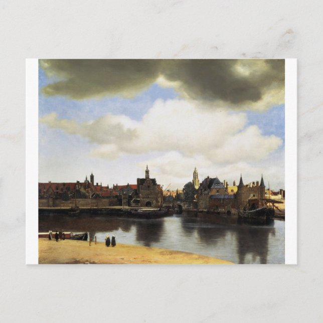 View of Delft by Johannes Vermeer Postcard (Front)