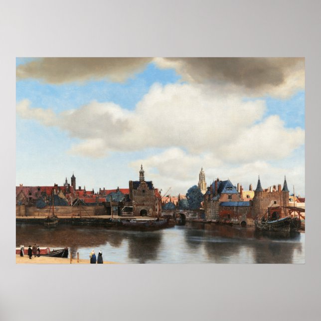 View of Delft by Johannes Vermeer Poster (Front)