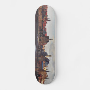 View of Delft by Johannes Vermeer Skateboard