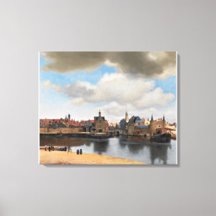 View of Delft Vermeer Canvas Print