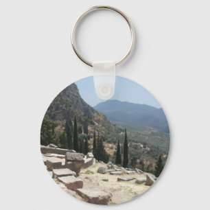 View of Delphi, Greece Keychain