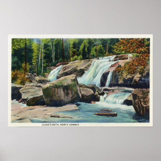 View of Diana's Bath Poster (Front)