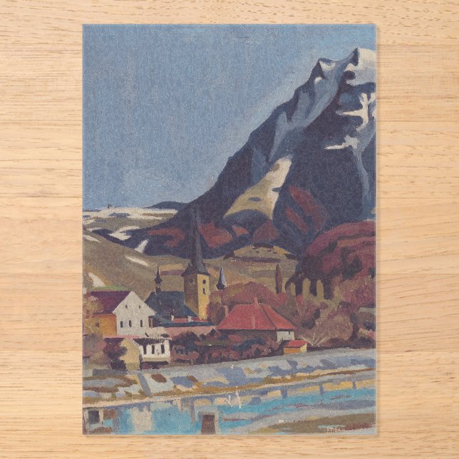 View of Dolný Kubín by Arnold Peter Weisz Acrylic Invitations (Front)