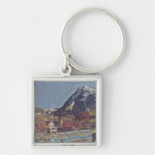 View of Dolný Kubín by Arnold Peter Weisz Keychain