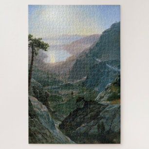 View of Donner Lake, Albert Bierstadt Jigsaw Puzzle
