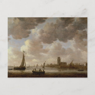 View of Dordrecht Downstream from the Grote Kerk, Postcard