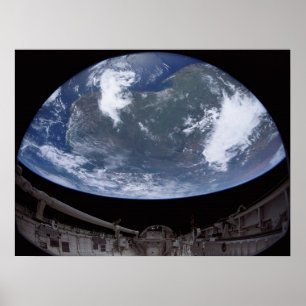 View of Earth from Shuttle Endeavour (STS-88) Poster