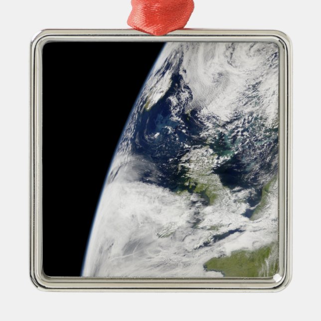 View of Earth from space Metal Ornament (Front)