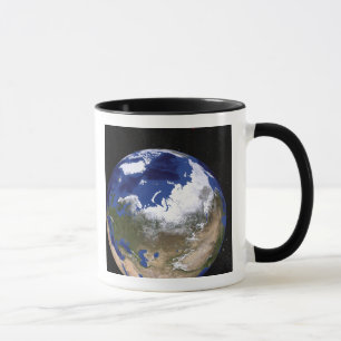 View of Earth showing the Arctic region Mug
