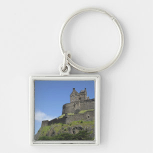 View of Edinburgh Castle, Edinburgh, Scotland, 2 Keychain