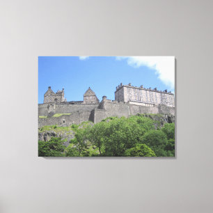 View of Edinburgh Castle, Edinburgh, Scotland, 3 Canvas Print