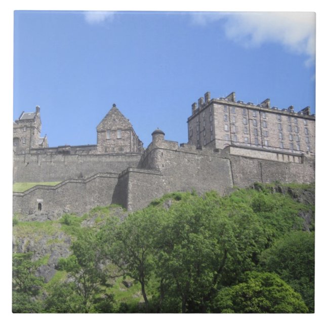 View of Edinburgh Castle, Edinburgh, Scotland, 3 Tile (Front)
