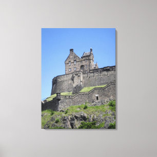 View of Edinburgh Castle, Edinburgh, Scotland, Canvas Print