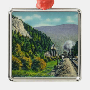 View of Elephant's Head & Crawford Notch Entranc Metal Ornament