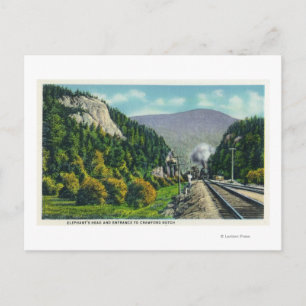 View of Elephant's Head & Crawford Notch Entranc Postcard
