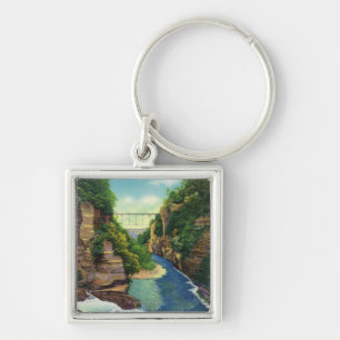 View of Fall Creek Gorge Keychain