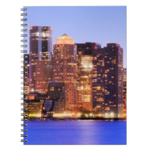 View of Financial District of downtown Boston Notebook