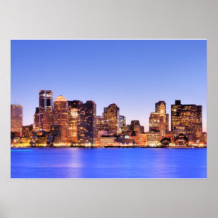 View of Financial District of downtown Boston Poster