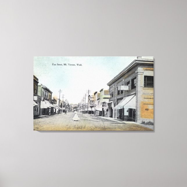 View of First Street 2 Canvas Print (Front)