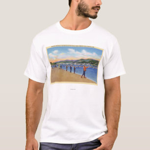 View of Fishermen Salmon Fishing T-Shirt