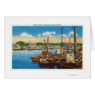 View of Fishing Boats at Harbour
