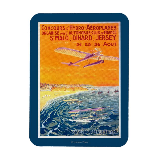 View of Float Planes in Air and Water Poster Magnet (Vertical)