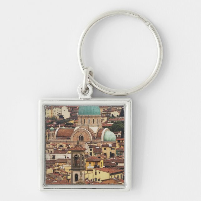 View of Florence, Italy from Piazza Keychain (Front)