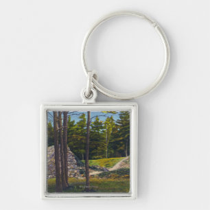View of Fort George Keychain