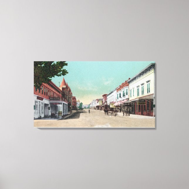 View of Fourth StreetSan Rafael, CA Canvas Print (Front)