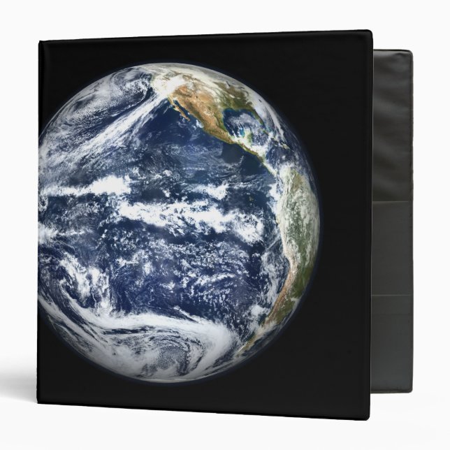 View of Full Earth centred over the Pacific Oc Binder (Front/Inside)