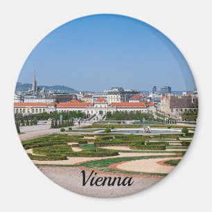 View of gardens near Lower Belvedere palace Magnet
