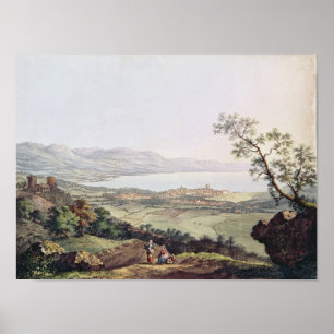 View of Geneva from Saconex in Savoy Poster