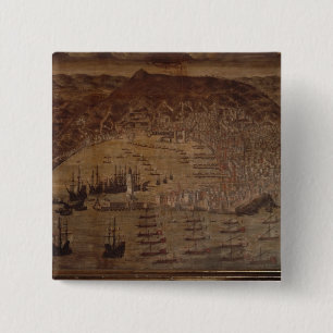 View of Genoa 2 Inch Square Button