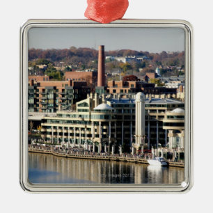 View of Georgetown and Waterfront-Washington DC Metal Ornament