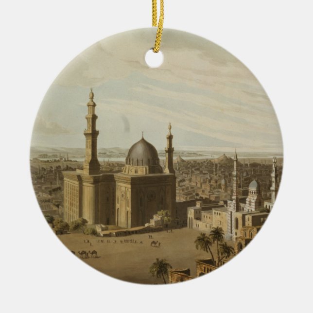 View of Grand Cairo, engraved by Daniel Havell (17 Ceramic Ornament (Front)