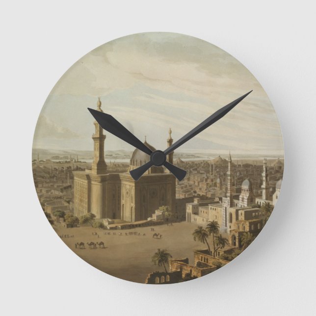 View of Grand Cairo, engraved by Daniel Havell (17 Round Clock (Front)