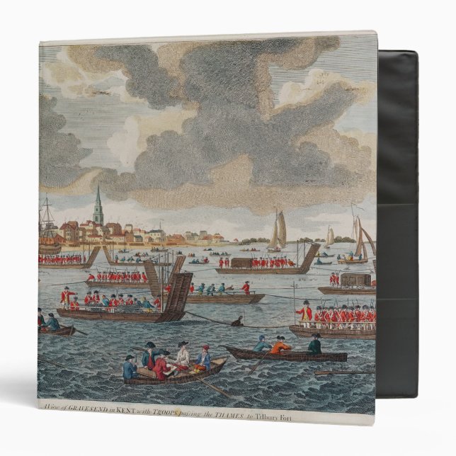 View of Gravesend with troops Binder (Front/Inside)
