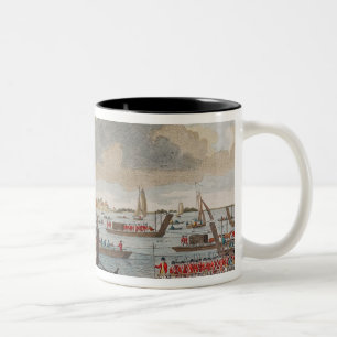 View of Gravesend with troops Two-Tone Coffee Mug