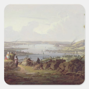 View of Greenock, Scotland Square Sticker