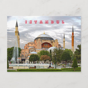 View of Hagia Sophia. (Hagia Sophia Museum). Postcard