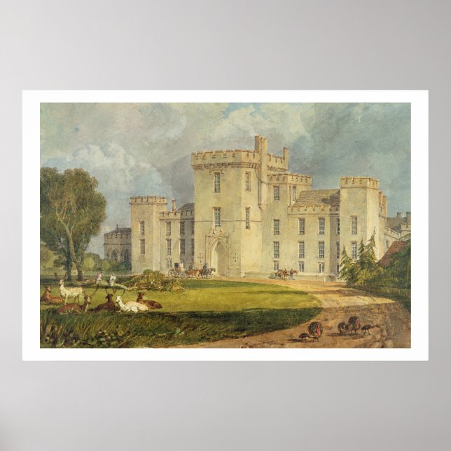View of Hampton Court from the North-west, c.1806 Poster (Front)